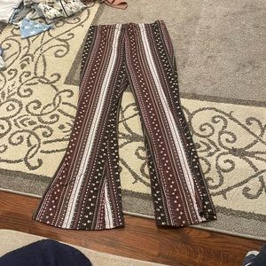 Shein Maternity Patterned Flared Pants size M